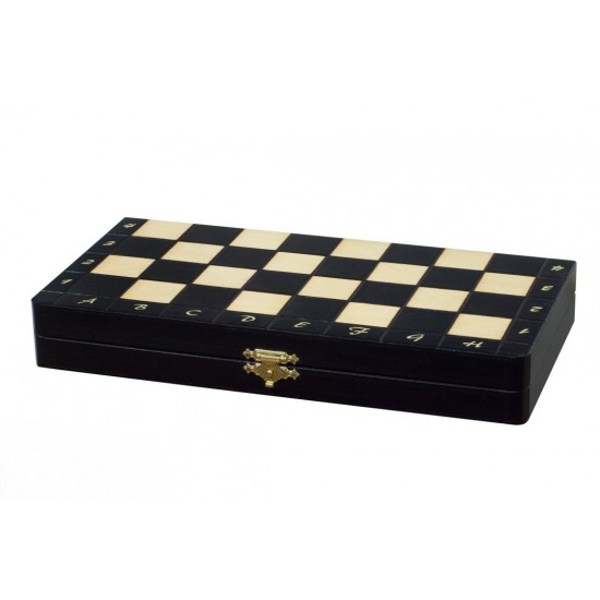 Шахматный набор магнитный деревянный (черный), 28см х 28см, (Мадон 140)