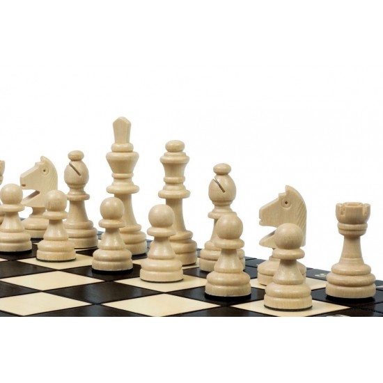 Шахматный набор магнитный деревянный (черный), 28см х 28см, (Мадон 140)