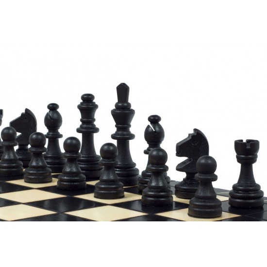 Шахматный набор магнитный деревянный (черный), 28см х 28см, (Мадон 140)
