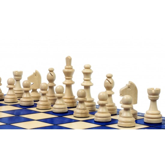 Шаховий набір магнітний дерев'яний (сині), 28см х 28см, (Мадон 140)