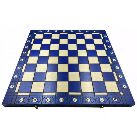 Набір шахів Амбасадор (сині), 54см х 54см, (Мадон 128)