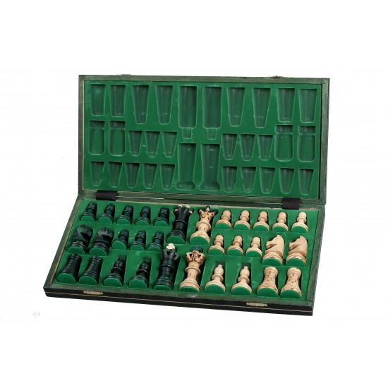 Набір шахів Амбасадор (зелені), 54см х 54см, (Мадон 128)