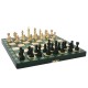 Шахматный набор магнитный деревянный (зеленый), 28см х 28см, (Мадон 140)