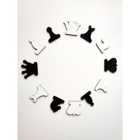 Шахові фігури для демонстраційної дошки (Ukraine)