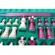 Набор шахмат Амбассадор (красные), 54см х 54см, (Мадон 128)