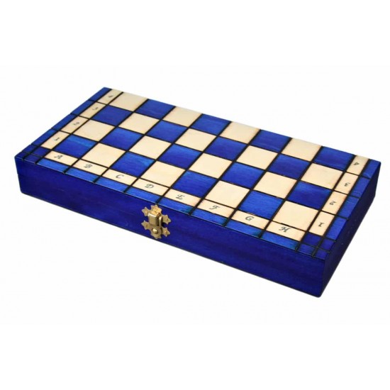 Набор шахмат Royal maxi (синие), 31см х 31см, (Мадон 151)