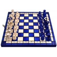 Набор шахмат Royal maxi (синие), 31см х 31см, (Мадон 151)