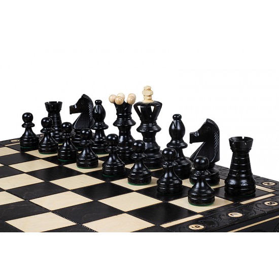 Набір шахів Амбасадор (чорні), 54см х 54см, (Мадон 128)