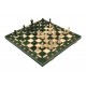 Набор шахмат Сенатор (зеленые), 41см х 41см, (Мадон 125)