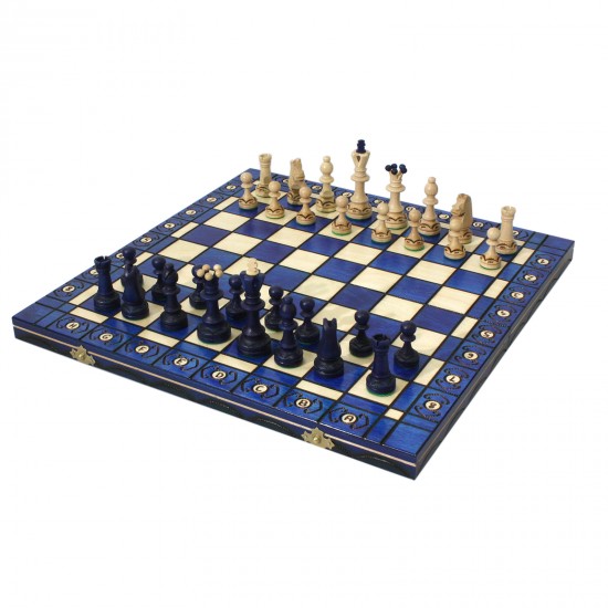 Набір шахів Сенатор (сині), 41см х 41см, (Мадон 125)