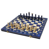 Набор шахмат Сенатор (синие), 41см х 41см, (Мадон 125)