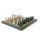 Набор шахмат Жемчужина средняя (зеленые), 35см х 35см, (Мадон 134А)