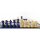 Набор шахмат Жемчужина средняя (синие), 35см х 35см, (Мадон 134А)