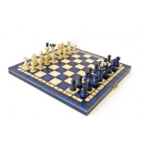 Набір шахів Перлина середня (сині), 35см х 35см, (Мадон 134А)
