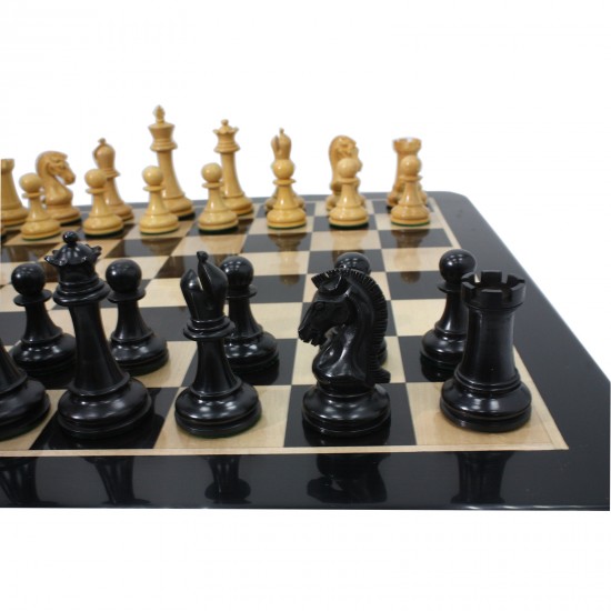 Набор шахмат Sinqufield, черное дерево, 53см х 53см (Індия)