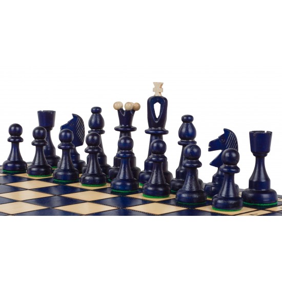 Шаховий набір Аси (сині), 40см х 40см (Мадон 115)