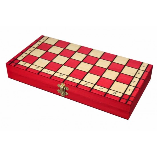 Набір шахів Royal maxi (червоні), 31см х 31см, (Мадон 151)