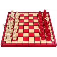 Набор шахмат Royal maxi (красные), 31см х 31см, (Мадон 151)
