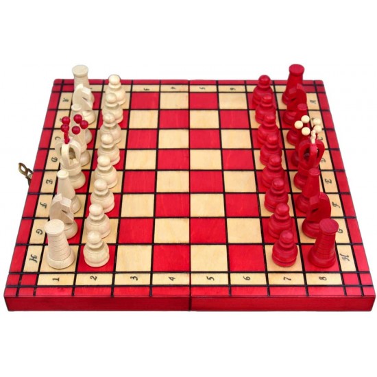 Набір шахів Royal maxi (червоні), 31см х 31см, (Мадон 151)