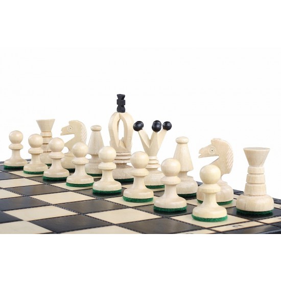 Набір шахів Королівські середні (чорні), 35см х 35см (Мадон 112)