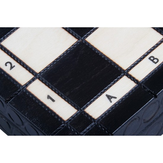 Набор шахмат Королевские средние (черные), 35см х 35см (Мадон 112)