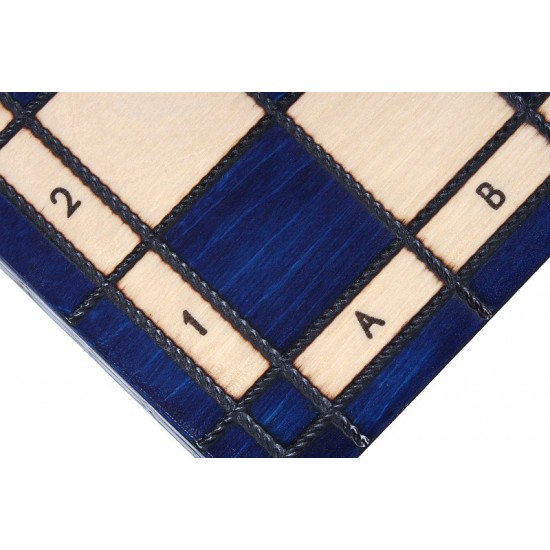 Набор шахмат Королевские средние (синие), 35см х 35см (Мадон 112)