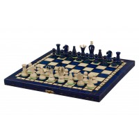 Набір шахів Королівські середні (сині), 35см х 35см (Мадон 112)