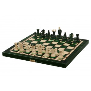 Набір шахів Королівські середні (зелені), 35см х 35см (Мадон 112)