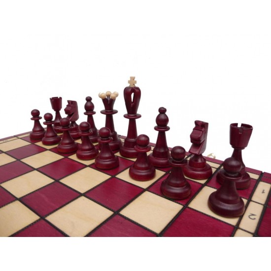 Шаховий набір Аси (червоні), 40см х 40см (Мадон 115)