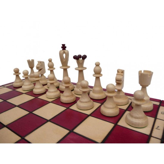 Шахматный набор Асы (красные), 40см х 40см (Мадон 115)