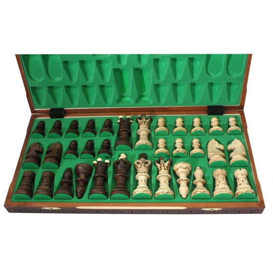 Шахматный набор Амбассадор Эксклюзив (с дополнительными ферзями), 54см х 54см (Wegiel)