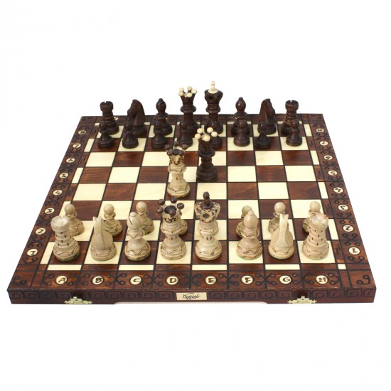 Шахматный набор Амбассадор Эксклюзив (с дополнительными ферзями), 54см х 54см (Wegiel)