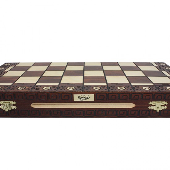 Шахматный набор Амбассадор Эксклюзив (с дополнительными ферзями), 54см х 54см (Wegiel)