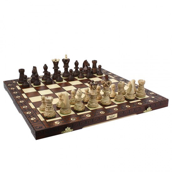 Шахматный набор Амбассадор Эксклюзив (с дополнительными ферзями), 54см х 54см (Wegiel)