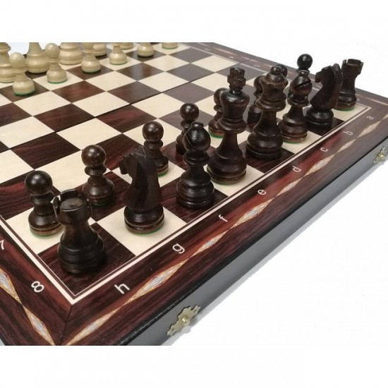 Набор шахматы+шашки+нарды Exclusive, 47см х 47см (Мадон 144A)