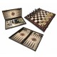 Набір шахи + шашки + нарди Exclusive, 47см х 47см (Мадон 144A)