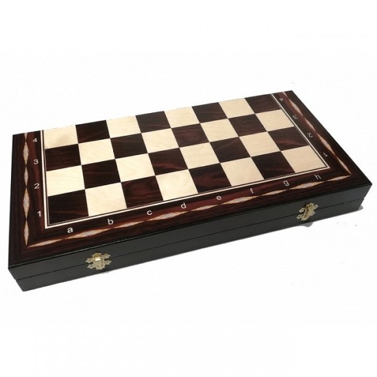 Набор шахматы+шашки+нарды Exclusive, 47см х 47см (Мадон 144A)