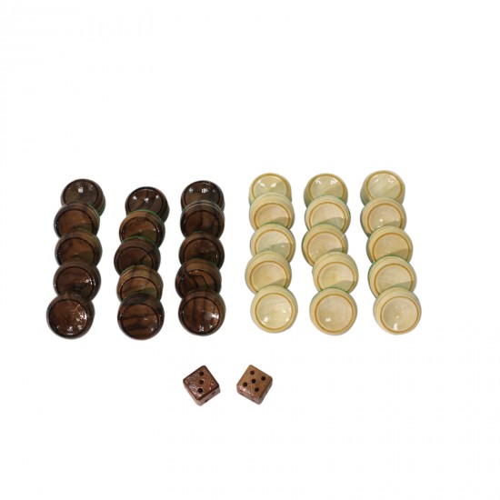 Фишки деревянные для игры в нарды, шашки (Украина)