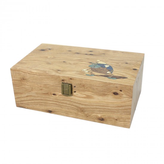 Дерев'яна коробка для зберігання фігур (Україна)