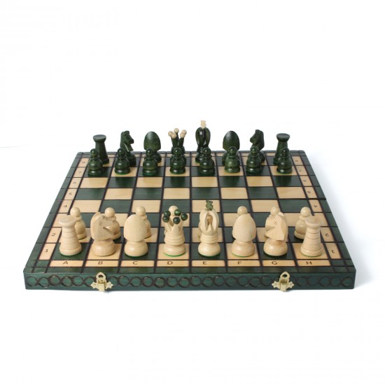 Набір шахів Королівські великі (зелені), 44см х 44см, (Мадон 111)