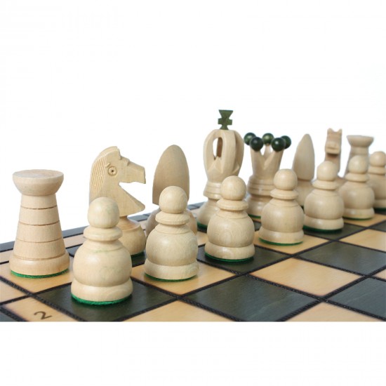 Набір шахів Королівські великі (зелені), 44см х 44см, (Мадон 111)