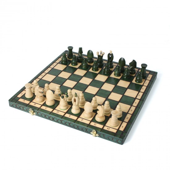 Набір шахів Королівські великі (зелені), 44см х 44см, (Мадон 111)
