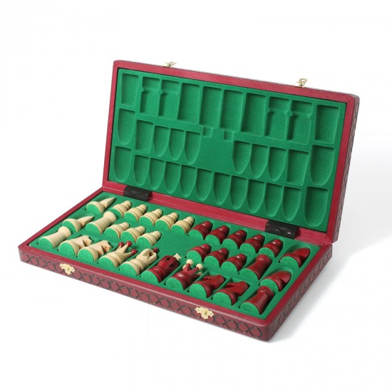 Набір шахів Королівські великі (червоні), 44см х 44см, (Мадон 111)