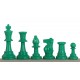Шахові фігури Стаунтон №6, зелено-білі (пластик)