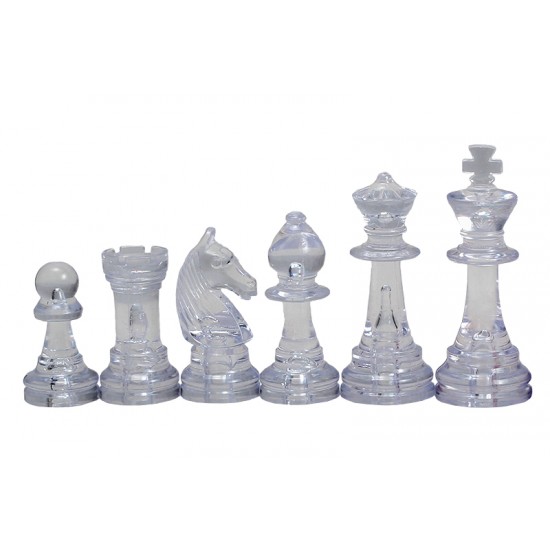 Шахматные фигуры Стаунтон №6, Янтарные (пластик)