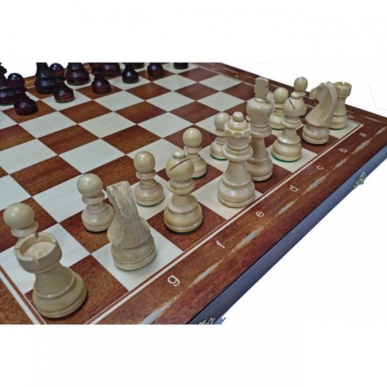 Набір шахи+шашки+нарди Prestige, 47см х 47см (Мадон 144)