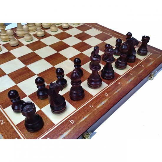 Набір шахи+шашки+нарди Prestige, 47см х 47см (Мадон 144)