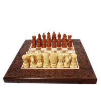 Набір шахи + шашки + нарди Французькі Лицарі, 55см х 55см (Україна)