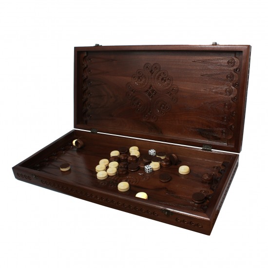 Набор шахматы + шашки + нарды Камелот, 55см х 55см (Украина)