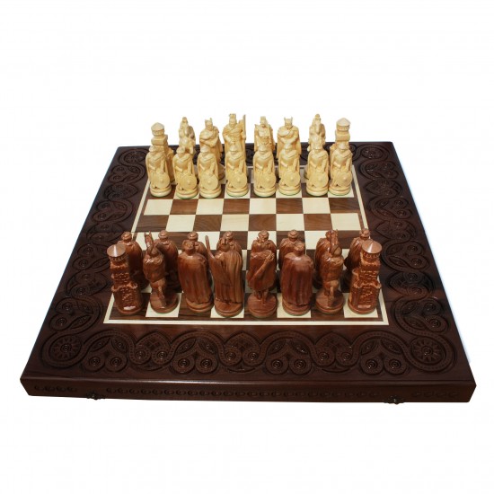 Набор шахматы + шашки + нарды Камелот, 55см х 55см (Украина)